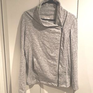 Caslon Heather Gray full Zip Sweater - Size Small